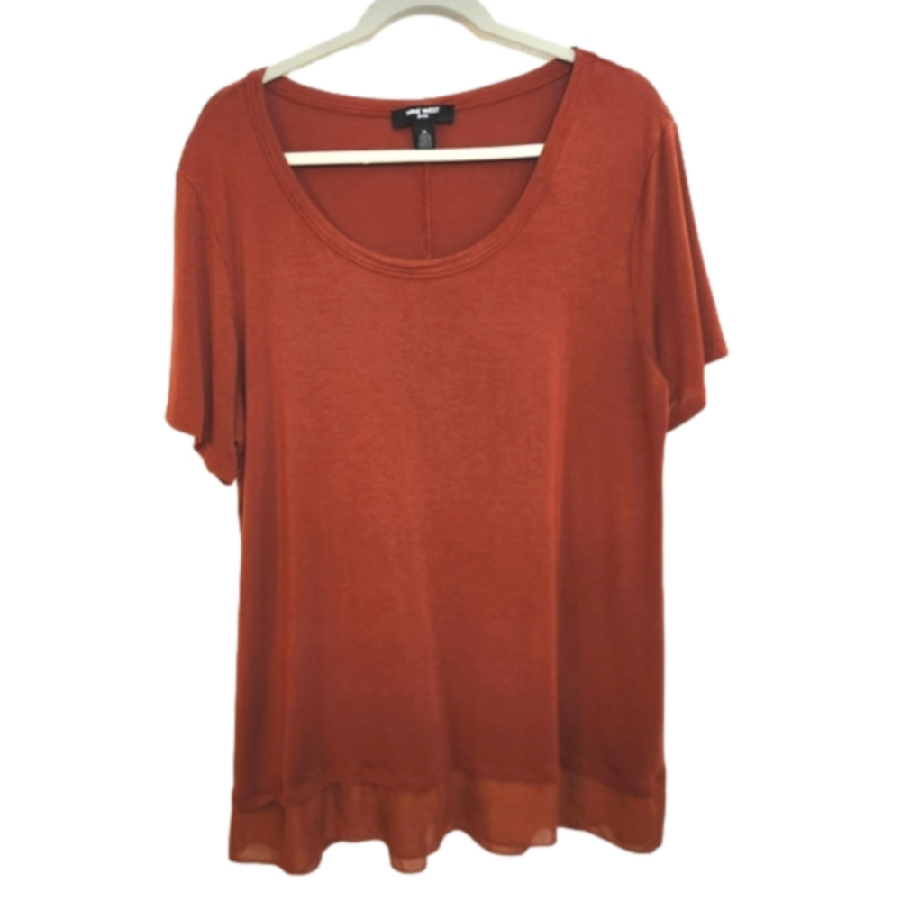 Nine West women's short sleeve top size XL F121